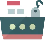Cargo Ship Style SVG Icon
